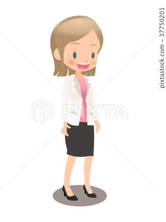 Young female employee in suit shape Young female employee in suit shape 37750201
