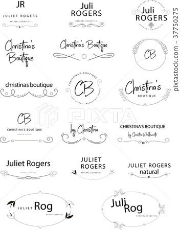 Retro Vintage Insignias or Logotypes set. Vector Retro Vintage Insignias or Logotypes set. Vector 37750275