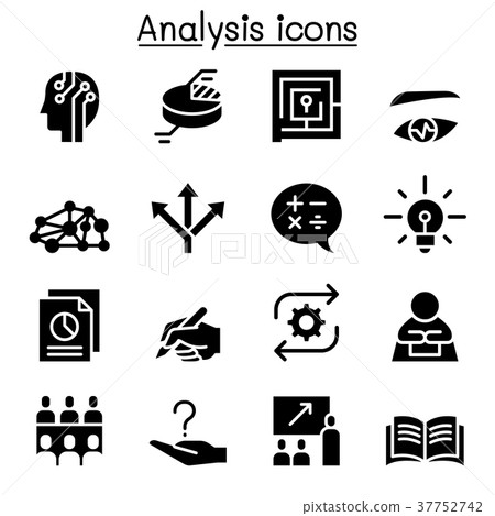 Analysis icon set 37752742