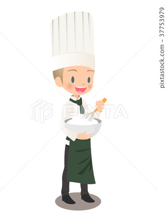 人Patissier的例證圖像發泡新鮮的奶油 人Patissier的例證圖像發泡新鮮的奶油 37753979