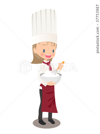 Illustration Image That Woman Patissier Is - Stock Illustration 