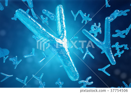 3D illustration XY-chromosomes as a concept for 3D illustration XY-chromosomes as a concept for 37754506