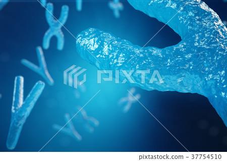 3D illustration XY-chromosomes as a concept for 3D illustration XY-chromosomes as a concept for 37754510