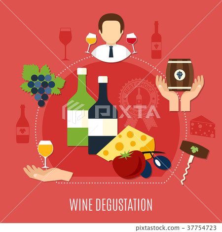 Flat Wine Degustation Concept 37754723