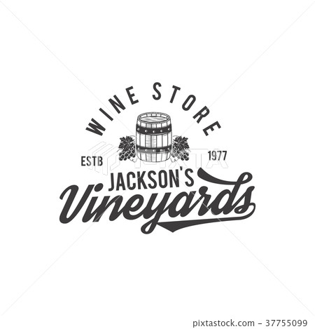 Wine shop logo, label. Organic wines.Vineyard 37755099