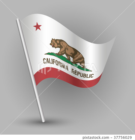 vector triangle american state flag california vector triangle american state flag california 37756029