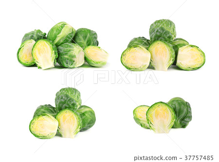 Brussels sprouts isolated on a white background 37757485