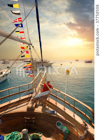 Sailboat at sunset Sailboat at sunset 37758508