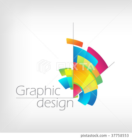 Concept symbol graphic design, colorful pencil Concept symbol graphic design, colorful pencil 37758553