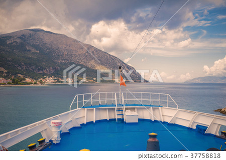 View of the Greek island and little yachts  37758818