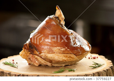 Pyramid shaped pork knuckle. Pyramid shaped pork knuckle. 37759227