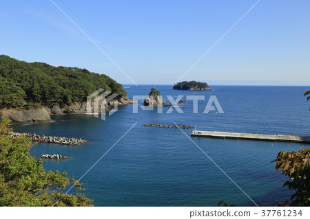 Jodogahama and the Pacific seen from Jodogahama Ohashi 37761234