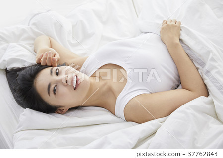 房子，生活，臥室，床，女人，韓國 37762843