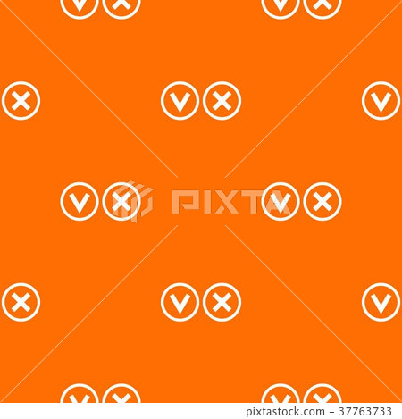 Signs of choice of tick and cross pattern seamless 37763733