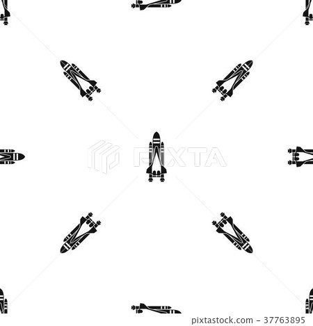 Space shuttle pattern seamless black Space shuttle pattern seamless black 37763895