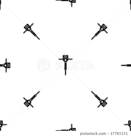 Jackhammer pattern seamless black 37765151