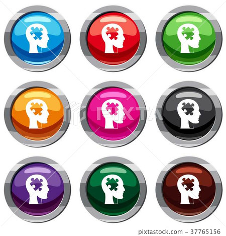 Head with puzzle set 9 collection Head with puzzle set 9 collection 37765156