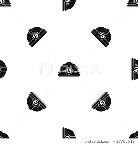 Light Helmet Vector Helmet with light pattern seamless black - Stock Illustration [37765512 ...