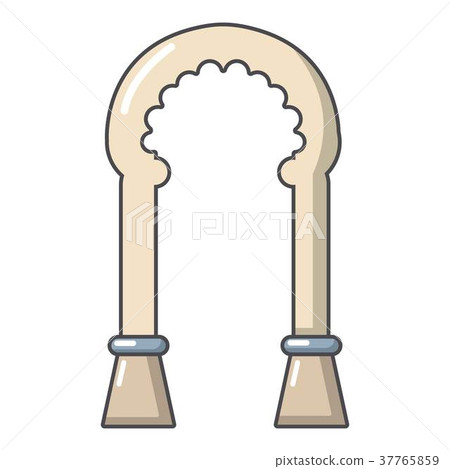 Archway decor icon, cartoon style 37765859
