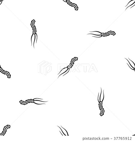 Dangerous virus pattern seamless black 37765912