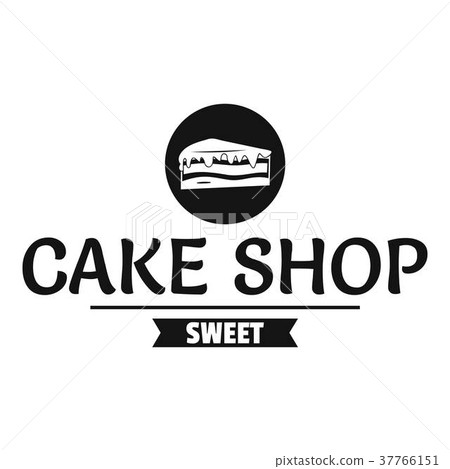 Cake shop logo, simple black style Cake shop logo, simple black style 37766151