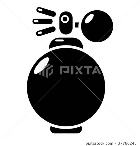 Perfume bottle modern icon, simple black style Perfume bottle modern icon, simple black style 37766243