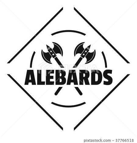 Alebard logo, simple black style 37766518