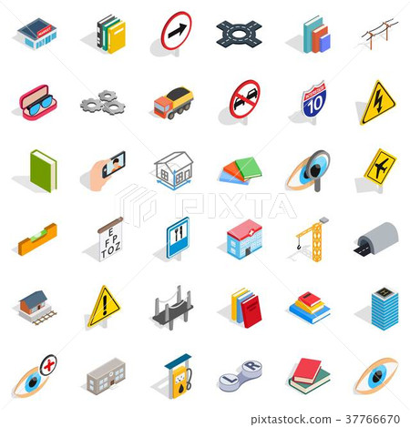 Bridge icons set, isometric style - Stock Illustration [37766670] - PIXTA