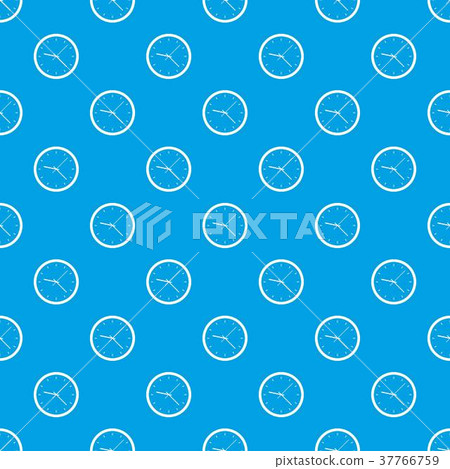 Wall clock pattern seamless blue Wall clock pattern seamless blue 37766759