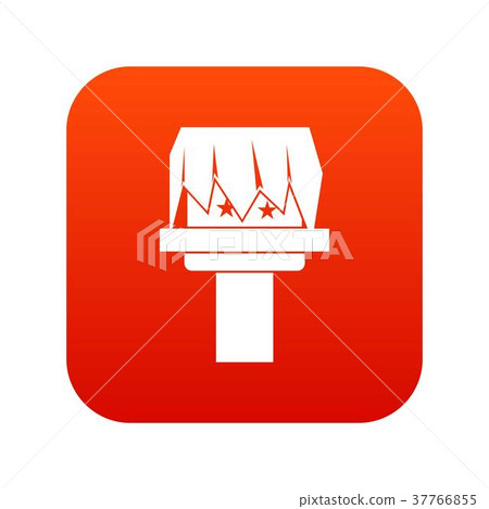 Box magic icon digital red Box magic icon digital red 37766855