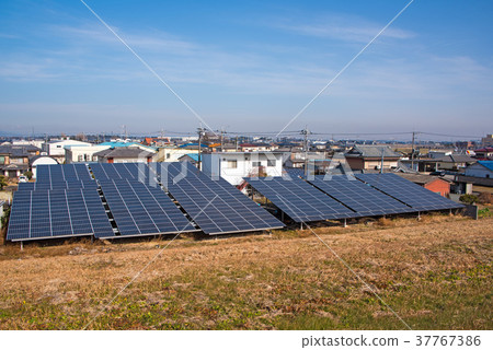 Akaiwa Tougin群馬縣千代田町Tone River Embankment太陽能電池板 37767386