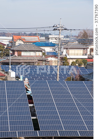 Akaiwa Tougin Gunma Prefecture Chiyoda-cho Tone River Embankment Solar Panel Akaiwa Tougin Gunma Prefecture Chiyoda-cho Tone River Embankment Solar Panel 37767390