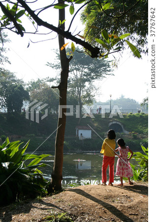 Girls in Garden 37767642