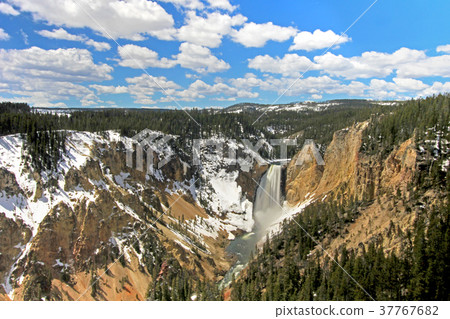 The waterfall called Lower Falls and the Grand 37767682