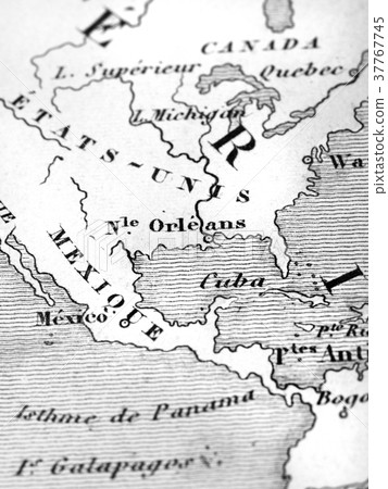 Old map North America 37767745