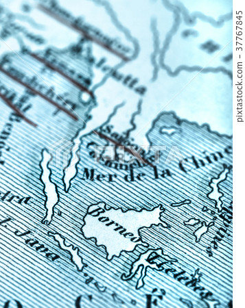 Old map Southeast Asia 37767845