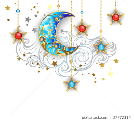 golden crescent moon 37772314