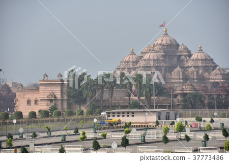 印度首都德里世界上最大的印度教寺廟Swaminarayan Akhaldam 37773486