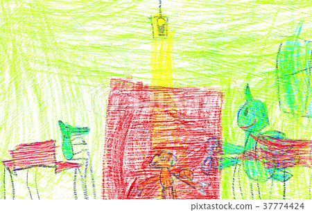 Graphic Children's Drawing Graphic Children's Drawing 37774424