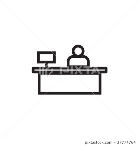 Sales booth icon Vector illustration, EPS10. Sales booth icon Vector illustration, EPS10. 37774764