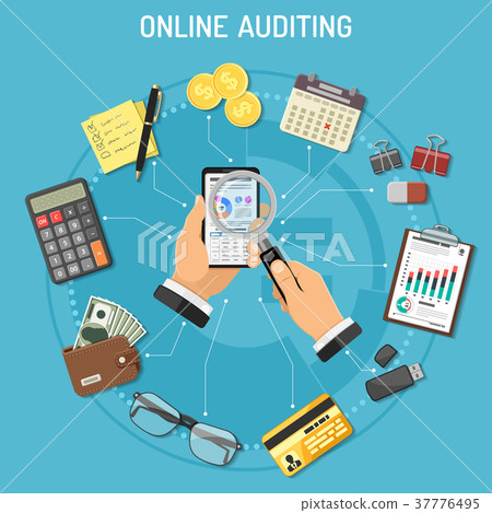 Online Auditing, Tax process, Accounting Concept 37776495