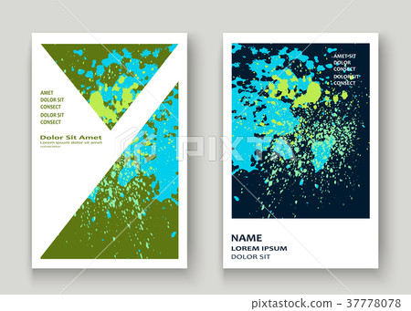 Neon cyan green explosion paint splatter artistic 37778078