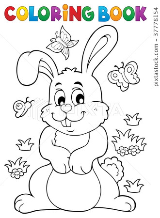 Download Coloring Book Rabbit Theme 7 Stock Illustration 37778154 Pixta