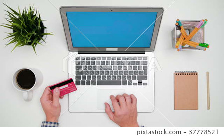 A Man's Hands Typing on the Laptop A Man's Hands Typing on the Laptop 37778521