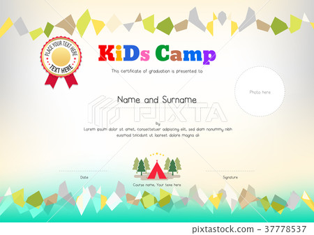 summer camp certificate template