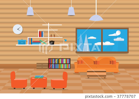 interior living room design with sofa orange interior living room design with sofa orange 37778707