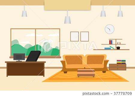office design interior on table chair bookcase office design interior on table chair bookcase 37778709