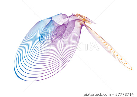 wave lines wavy abstract colorful for brochure  37778714