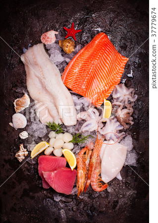 Seafood on the ice 37779674