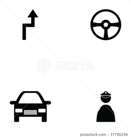 driving school icon set driving school icon set 37780296